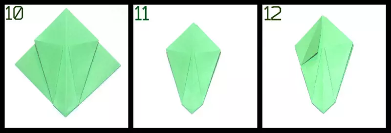 Origami papír váza: Mester osztály videóval és fotóval