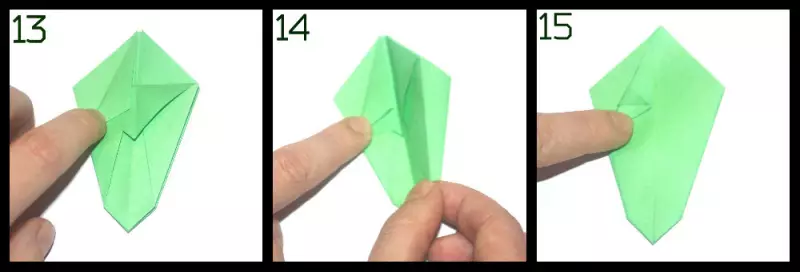 Origami karatasi vase: darasa bwana na video na picha