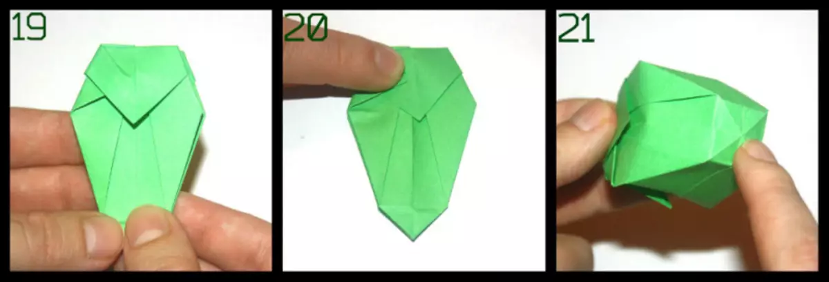 Оригами папирна ваза: Мастер класа са видео и фотографијом