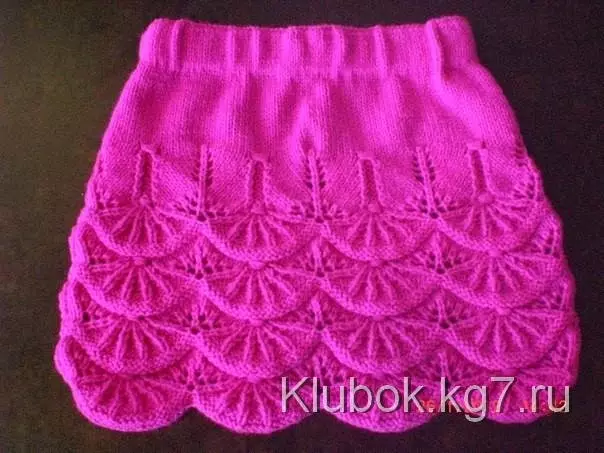 編み針を備えたアルザティスクリード：編み物スカートの方式でビデオ