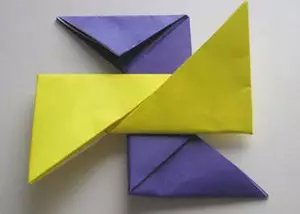 Xiddiga origami ah warqad: Sida loo sameeyo sawir badan oo leh qorshooyinka iyo fiidiyowga