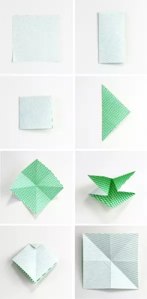 Origami Paper Bow: Steg-for-trinns instruksjoner med video og skjema