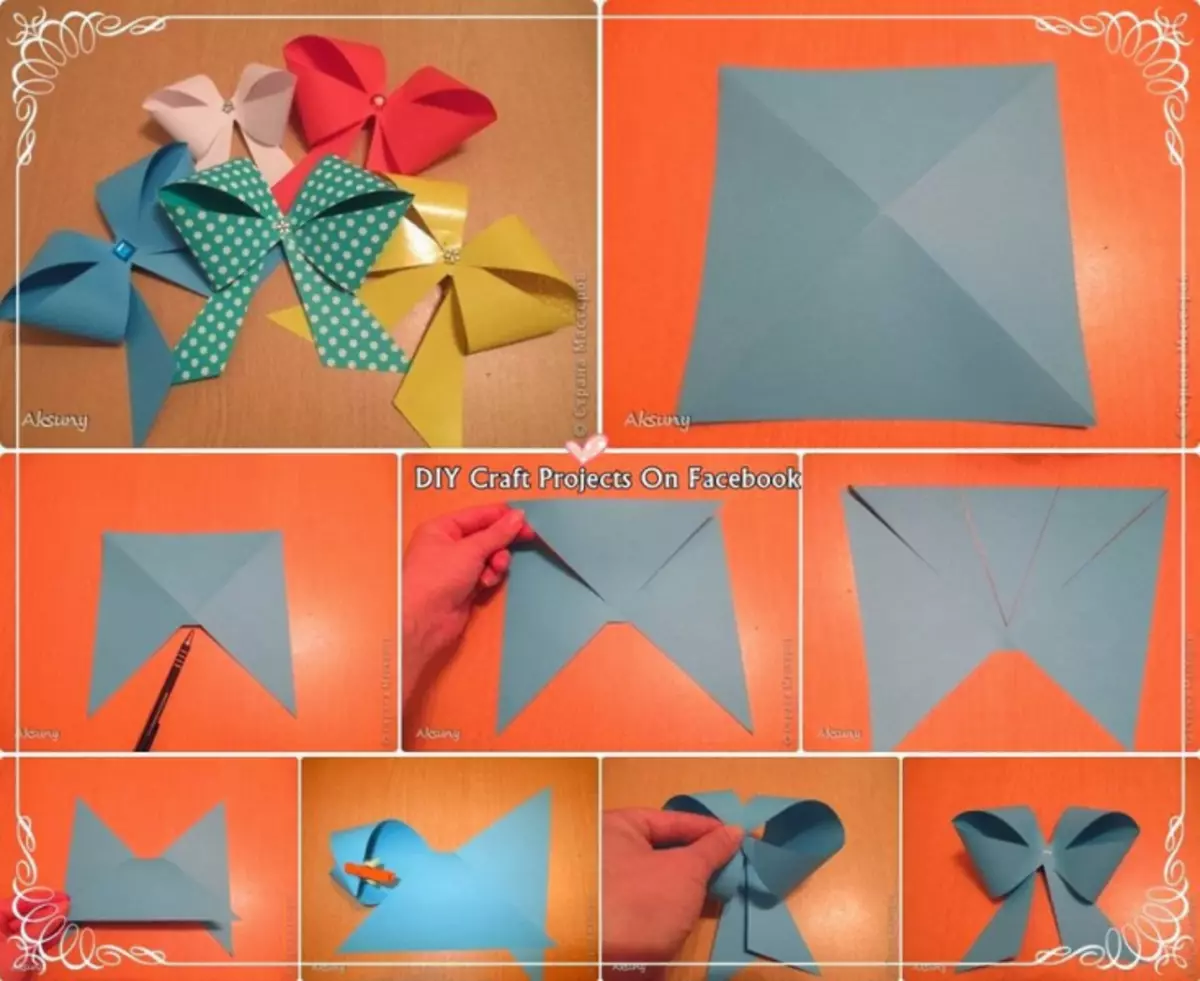Origami紙弓：帶視頻和方案的逐步說明