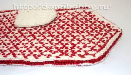 Mittens na muundo wa jacquard na mipango na maelezo.