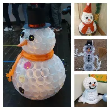 Snowmen with their own hands. Five master classes