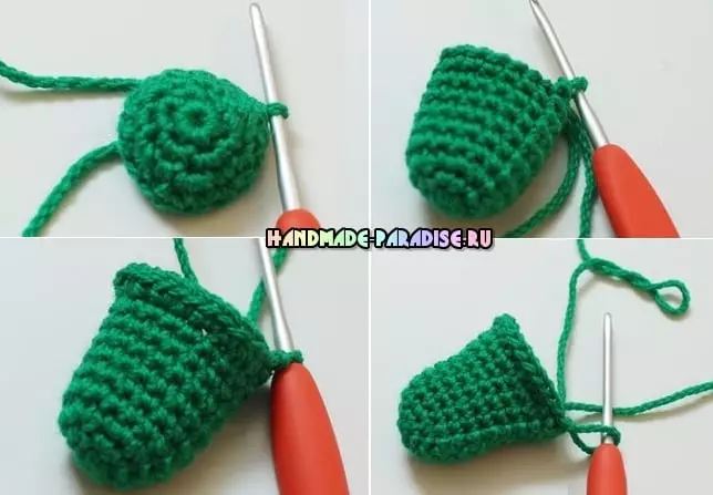 Kung paano itali ang isang crochet bell.