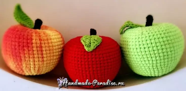 Khwela i-Apple Crochet. Iskimu
