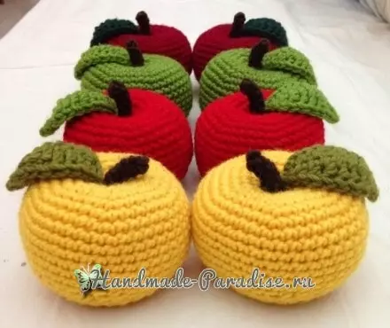 Kujua crochet ya apple. Mpango
