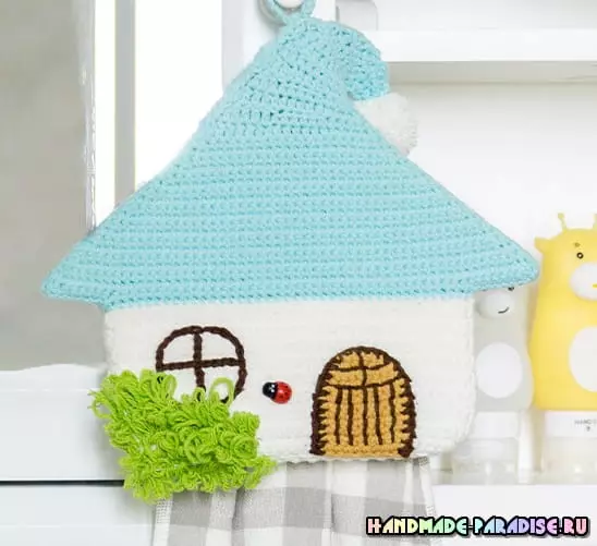 Knitted House. Hanger-hâlder foar handoeken