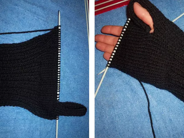 Schemas von männlichen Gefäßen mit Stricknadeln mit der Beschreibung der Hauptmuster