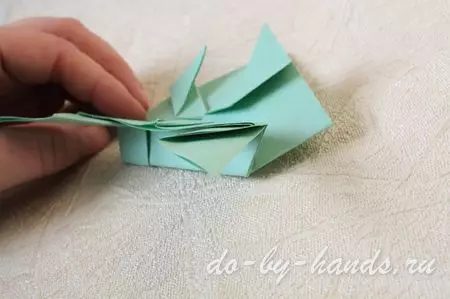 Papel de rana de origami para niños: esquema con fotos y video por artesanías.