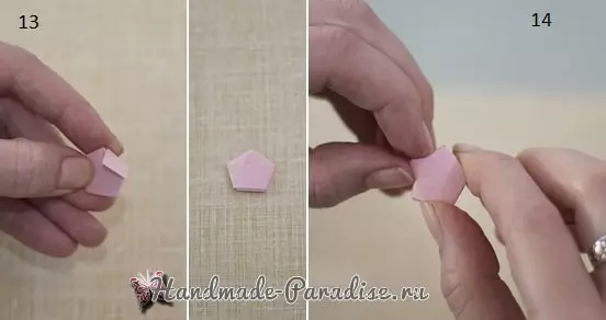 เฟืองกระดาษในเทคนิค Origami