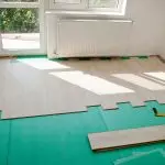 What happens if you lay a laminate for an uneven floor?
