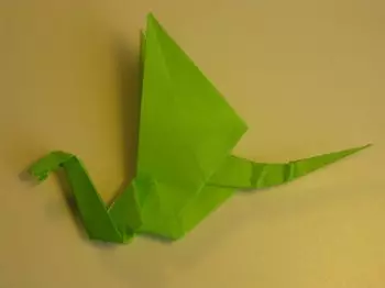 Оригами ажыдаар кагаздан: Баштоочуларга схема жана видео менен кантип жасоо керек