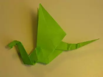 Dragon Origami o bapur: Sut i wneud i ddechreuwyr gyda chynllun a fideo