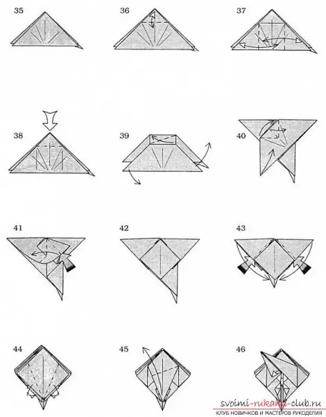 Dragão de Origami do papel: Como fazer para iniciantes com um esquema e vídeo