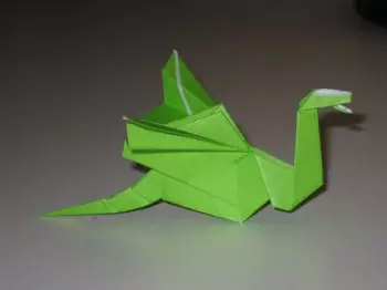Origami Dragon del papel: Cómo hacer para principiantes con un esquema y video