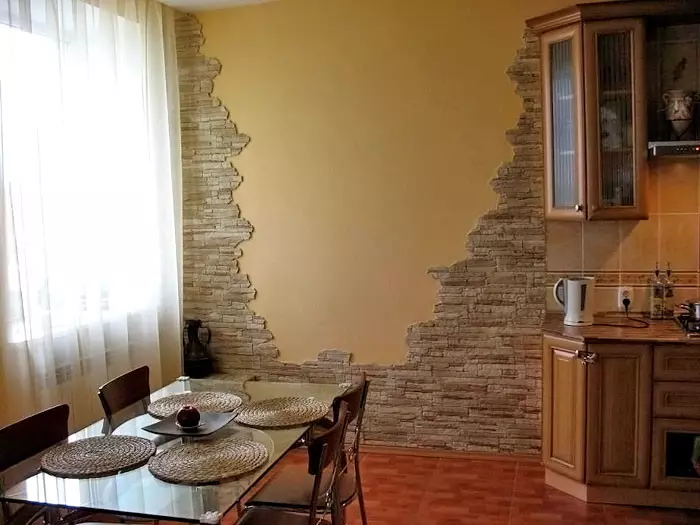 Decoración de paredes con piedra decorativa con sus propias manos (foto) Decoración de paredes de piedra