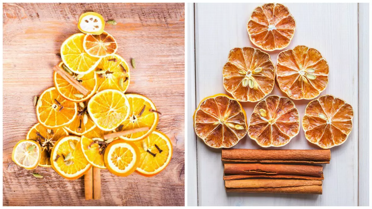 如何在新的一年中使用柑橘在一个公寓的设计中？