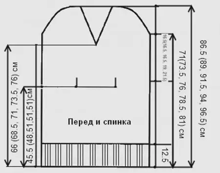 Tunica de tricotat pentru femei cu ace de tricotat: schemă cu descriere