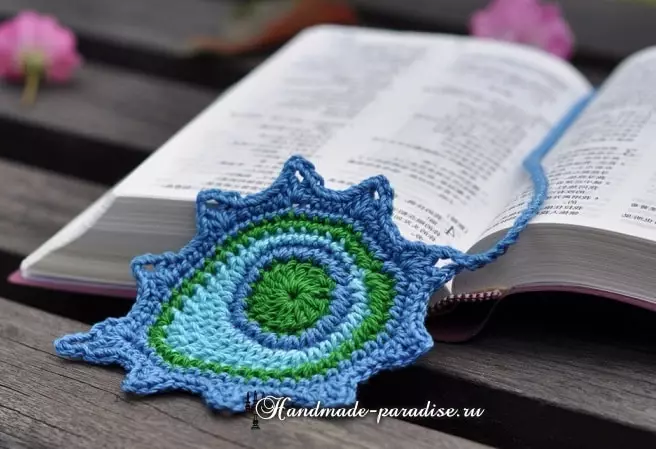 Peacock Hook Feather - Bookmark vir boek