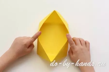 Déanann bosca páipéir origami tú féin le clúdach agus iontas
