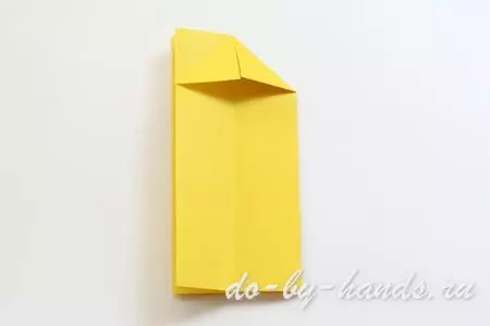 Bwat papye origami fè li tèt ou ak yon kouvèti ak yon sipriz