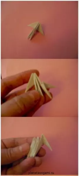 Hantverk från origami-moduler: stora djur och svan med MK och video