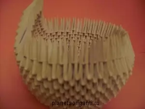 Håndverk fra origami moduler: Store dyr og Svan med MK og Video