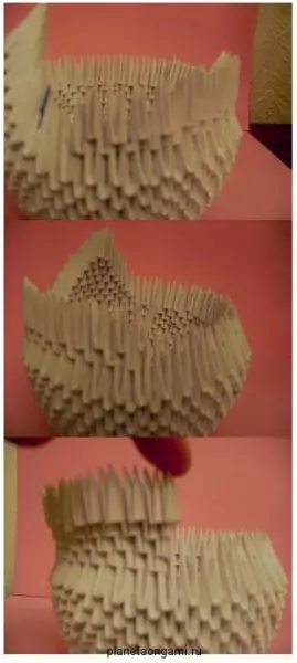 Kerajinan saka modul Origami: Kewan gedhe lan Swan kanthi MK lan Video