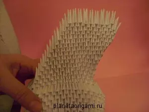 Hantverk från origami-moduler: stora djur och svan med MK och video