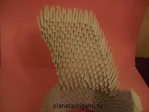 اوریگامی ماڈیولز سے دستکاری: بڑے جانور اور ایم کے اور ویڈیو کے ساتھ سوان