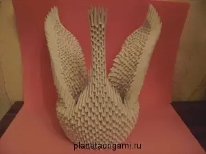 Remeslá z origami moduly: veľké zvieratá a labuť s mk a video