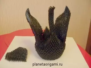 Mjeshtëri nga modulet origami: kafshë të mëdha dhe mjellmë me MK dhe video