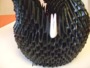 Ambachten van origami-modules: grote dieren en zwaan met MK en video