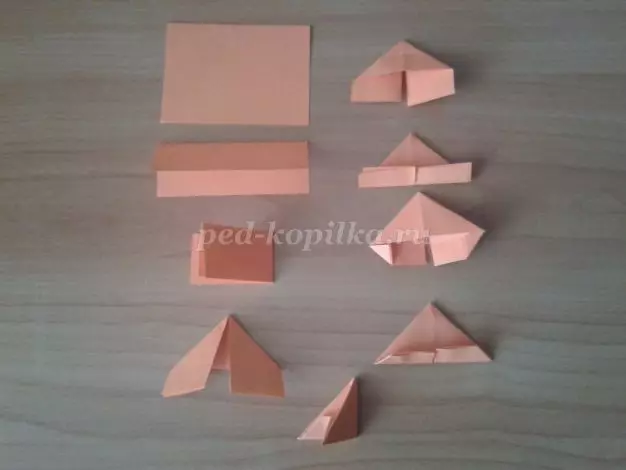 Crafts út origami-modules: grutte bisten en swan mei mk en fideo