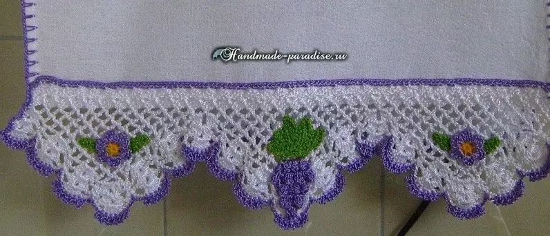 Lace Crochet foar keukenhandoekplaap