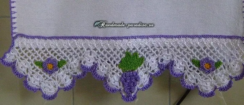 Čaka Crochet za kuhinjsko brisačo