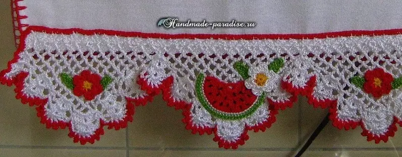 Lace Crochet foar keukenhandoekplaap