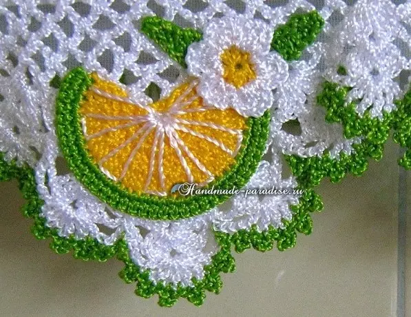 Lace Crochet fyrir handklæði handklæði