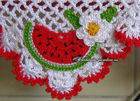 Lace Crochet fyrir handklæði handklæði
