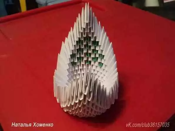 Peacock aus Origami Moduler: Versammlungsmisse Schema mat MK a Video