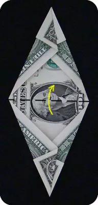 Origami out of money: shirt with tie and flowers with a diagram and video