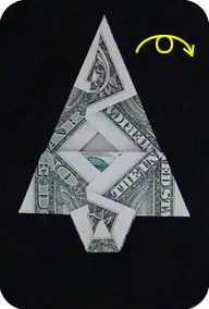 Origami saka dhuwit: klambi nganggo dasi lan kembang kanthi diagram lan video