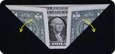 Origami z peňazí: tričko s kravatu a kvetmi s diagramom a videom