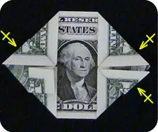 Origami out of money: shirt na may kurbatang at bulaklak na may diagram at video