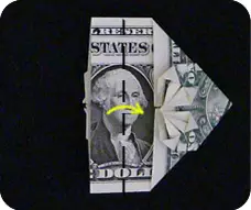 Origami out of money: shirt na may kurbatang at bulaklak na may diagram at video