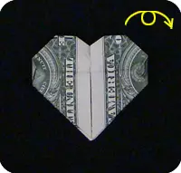 אוריגמי מתוך כסף: חולצה עם עניבה ופרחים עם דיאגרמה ווידאו