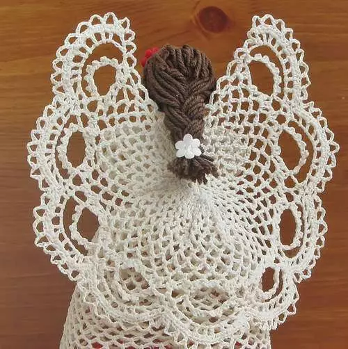 Openwork Angels Crochet. Mga laraw