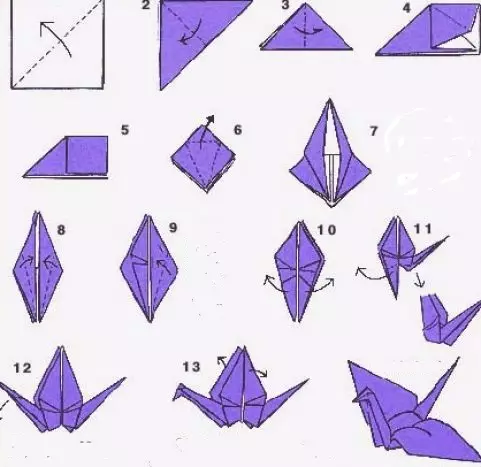 Схемалары бар балаларға арналған оригами: фотосуреттер мен бейнелермен шеберлік сабақтары
